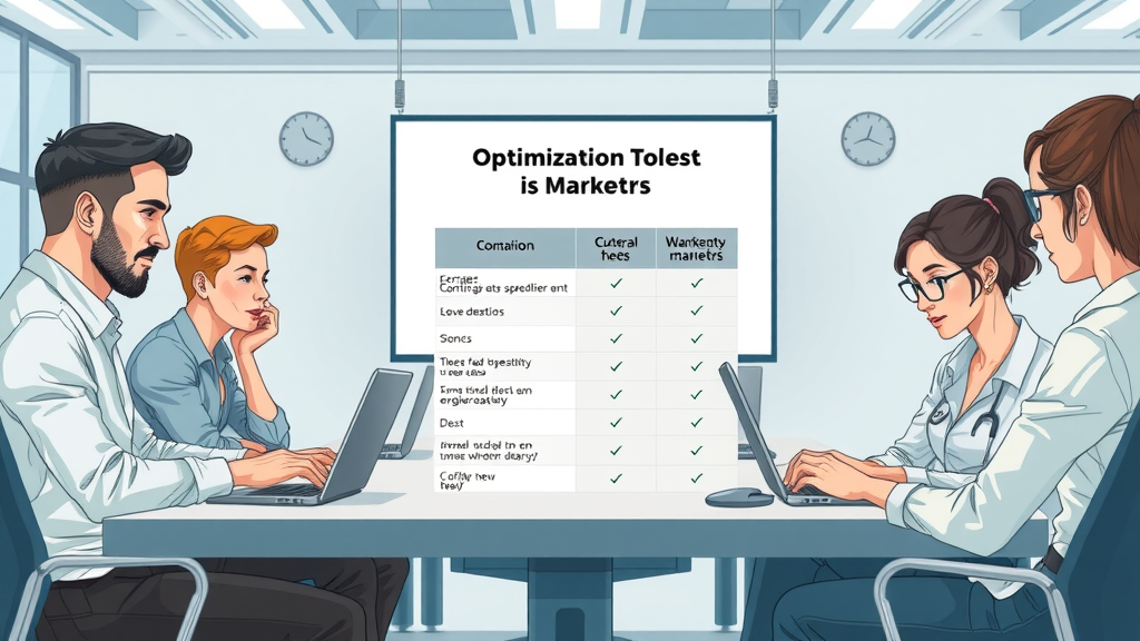 comparison table of campaign optimization tools and decision process