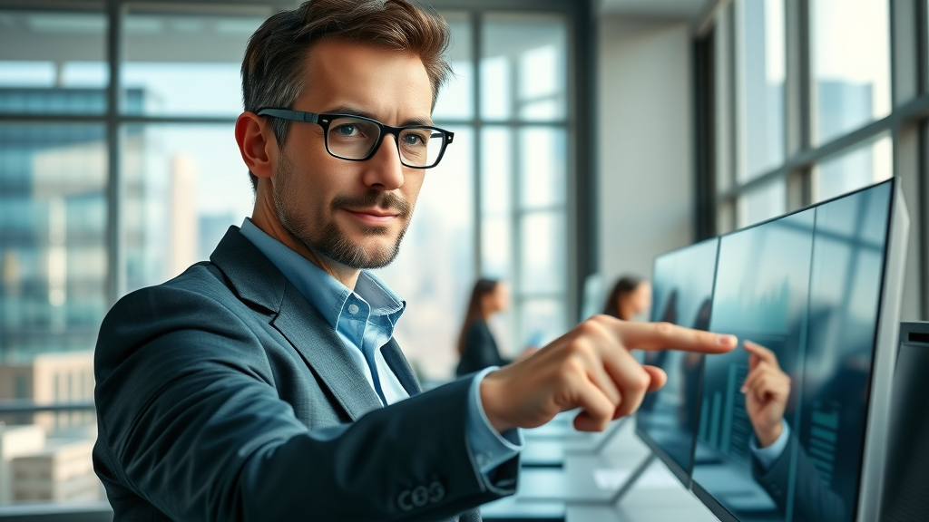 paid advertising strategies executive analyzing digital ads dashboard