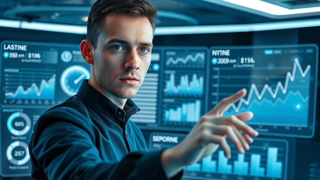Modern dashboard display showing advanced reputation monitoring analytics software, showcasing automated brand mention detection and sentiment analysis