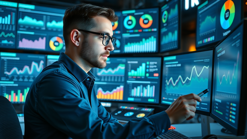 analytics dashboard showing marketing campaign performance and conversion charts