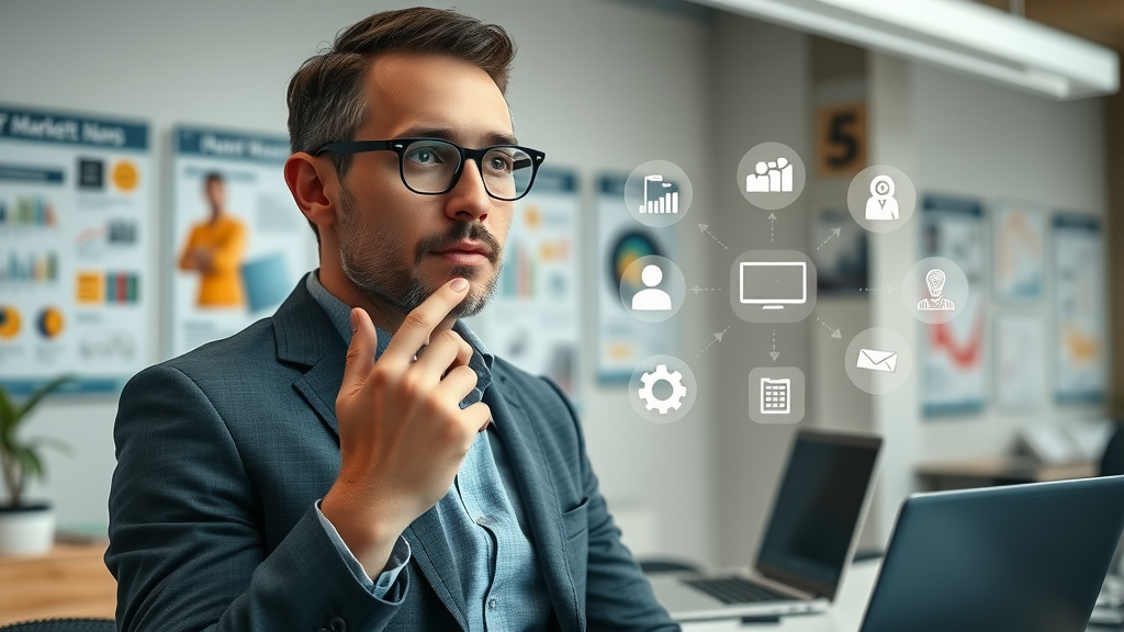 lead generation process explained digital icons marketer workspace