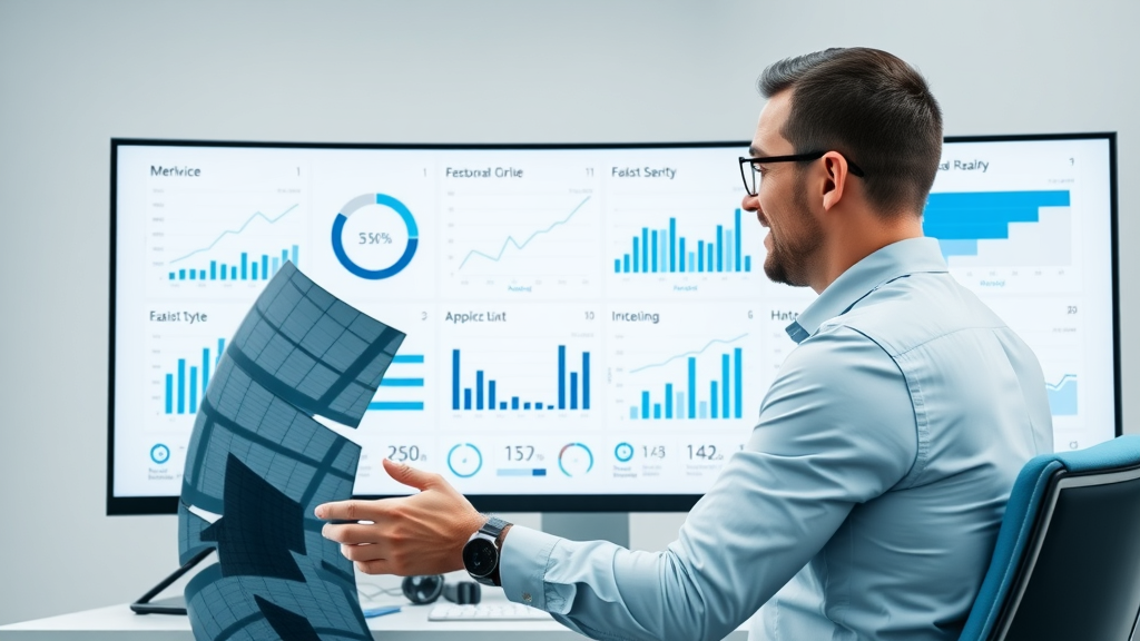 performance dashboard showing content marketing strategy KPIs