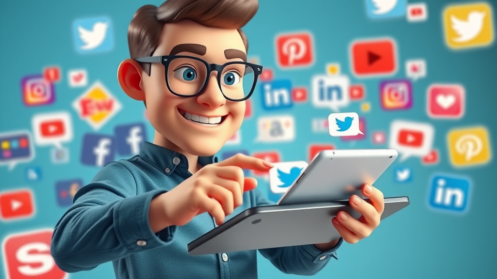 social media marketer posting branded content for lead generation