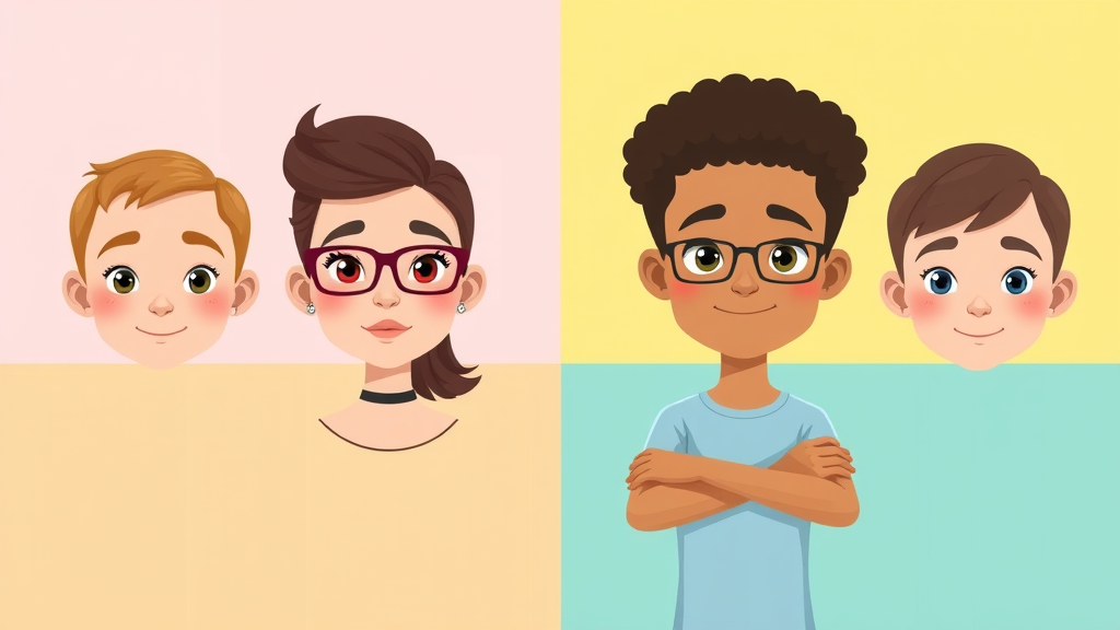 diverse personas representing four types of customer segmentation
