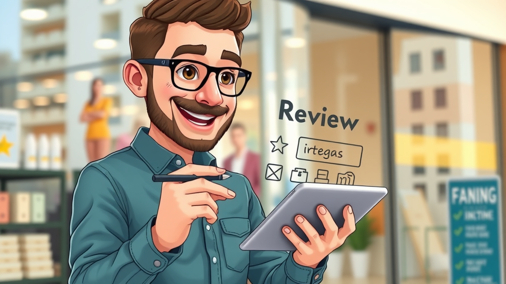 Digital marketer demonstrating review platform integration with Google Business Profile for local search