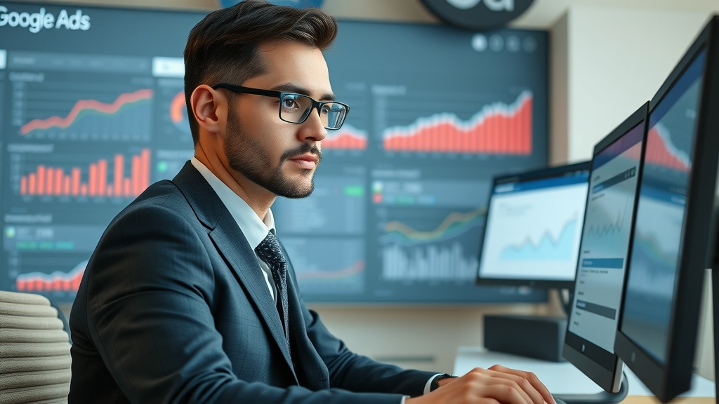 google ads dashboard search display advertising platform business professional