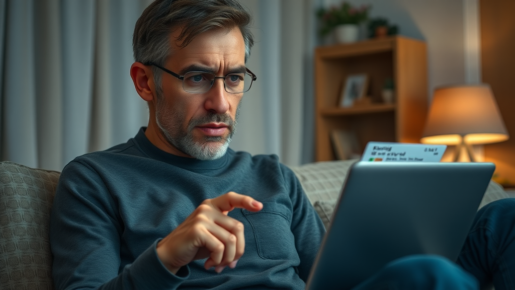 frustrated online shopper discouraged by slow website and poor conversion rate experience