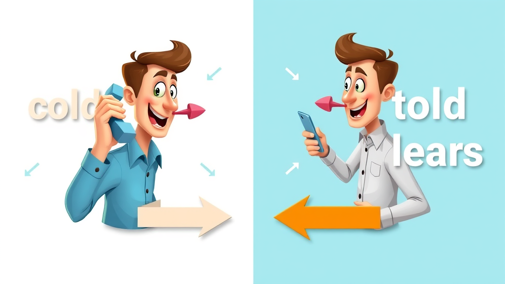 Infographic comparing cold calling to social media lead generation, digital ads and mobile leads