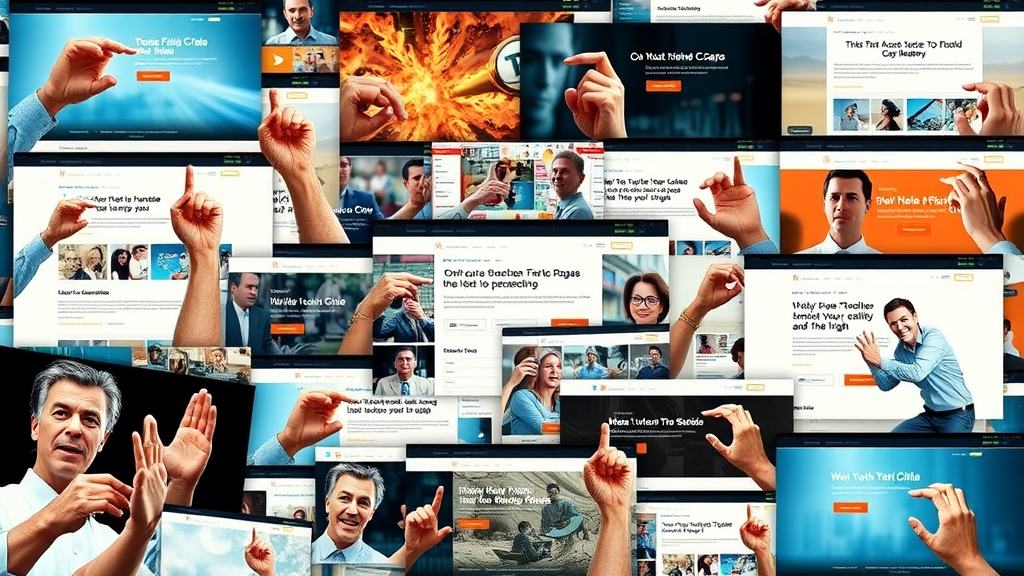 collage of compelling real-world call to action examples and designs