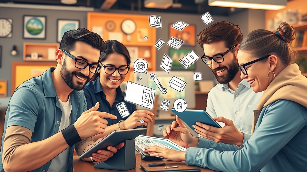 creative agency team designing digital ad graphics paid ads