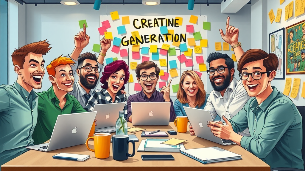 top of the funnel marketing team brainstorming lead generation content