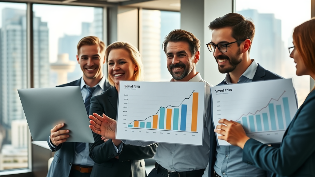 digital marketing leads business professionals growth collaboration cityscape