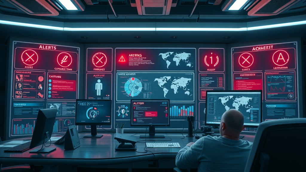 reputation management - digital dashboard with alert notifications ignored by absent manager