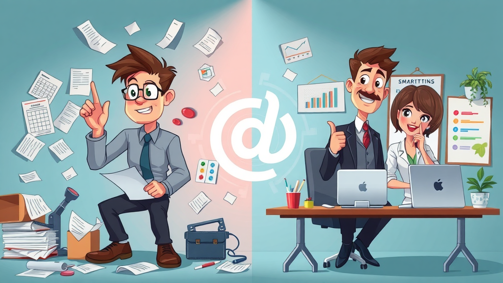 comparison of vague versus smart marketing goals visually illustrated