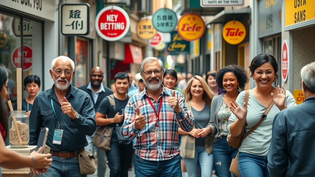 local keyword research vibrant bustling city street business owners