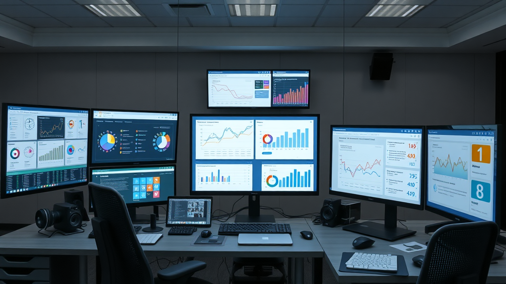 organized digital marketing workspace with advanced campaign tools