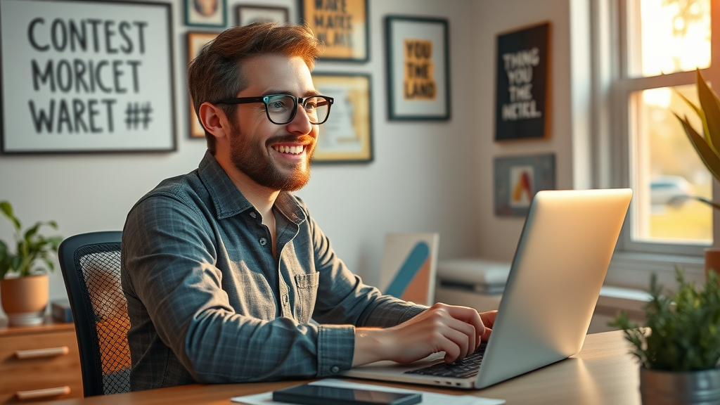 marketing tool entrepreneur checking off content marketing tools on digital checklist at desk