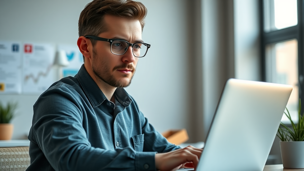 marketer automating business listings and social media review management, using local SEO tools for higher search rankings