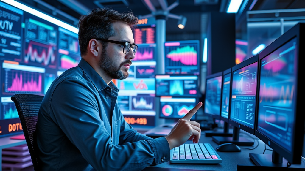 digital marketer optimizing campaign using smart marketing objectives and analytics
