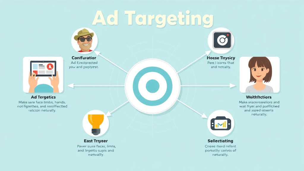 infographic showing different ad targeting methods in digital marketing