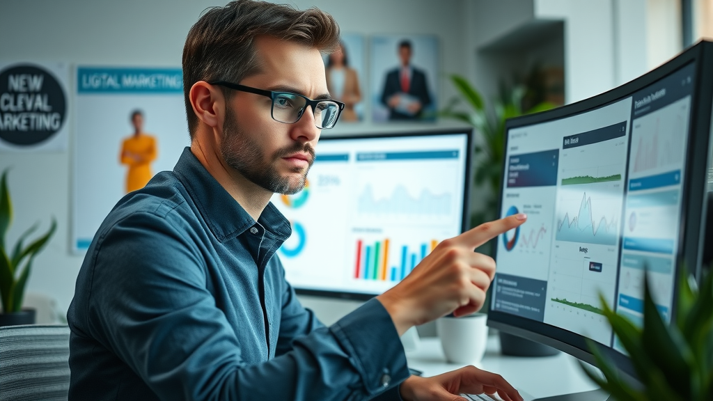lead generation qualified leads marketer analyzing data digital marketing dashboard