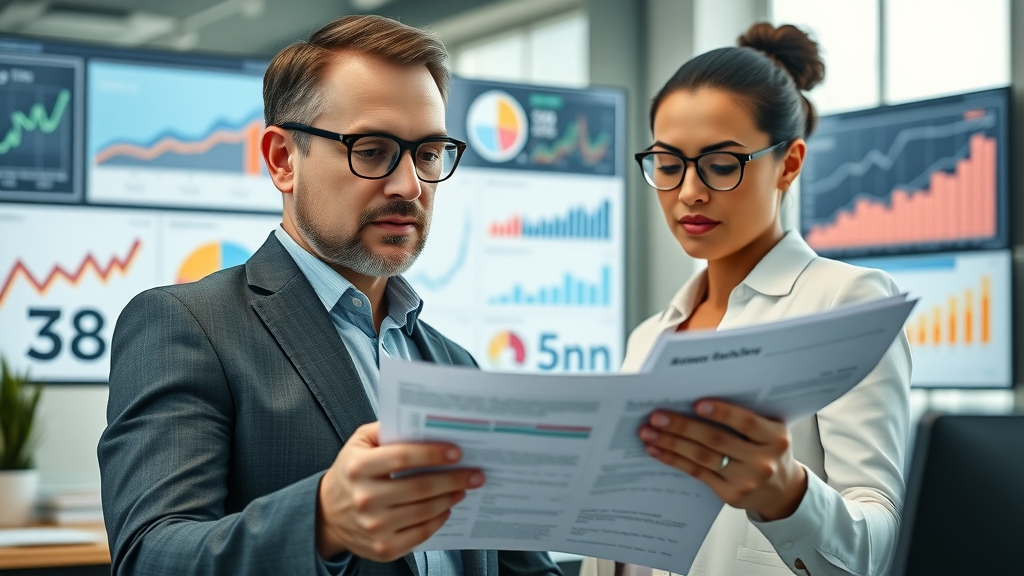 insightful marketing analysts reviewing advertising statistics budget allocation for ads, digital marketing budget spreadsheets, advertising budget charts, ad spend analysis, marketing budget optimization