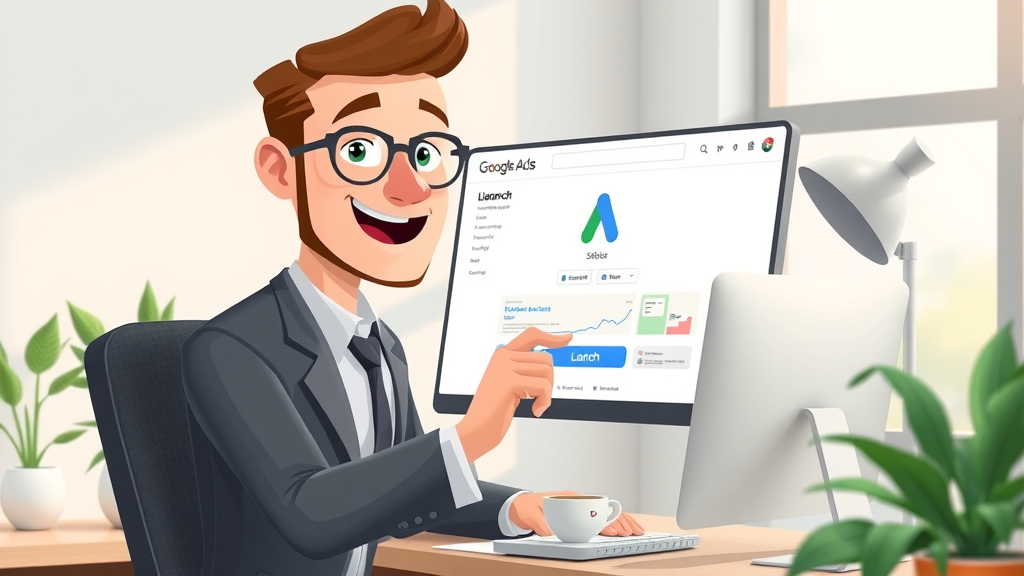 business owner launching ad campaign google ads conversion tracking