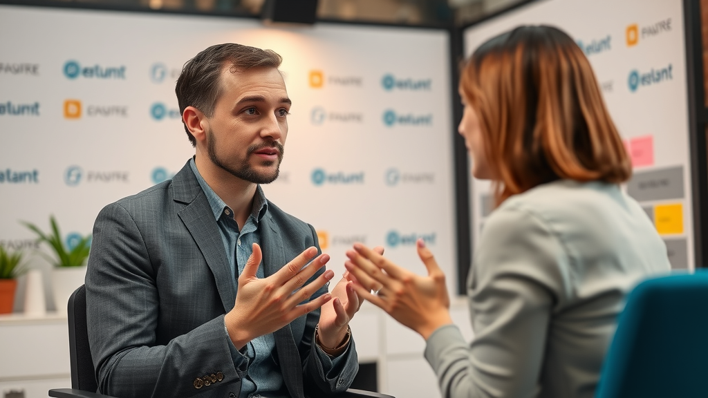 marketer interviewing customer uncover brand stories audience insights brand story video