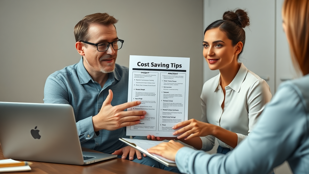 knowledgeable consultant client cost-saving advertising budget allocation for ads, cost-saving strategies, advertising budget tips