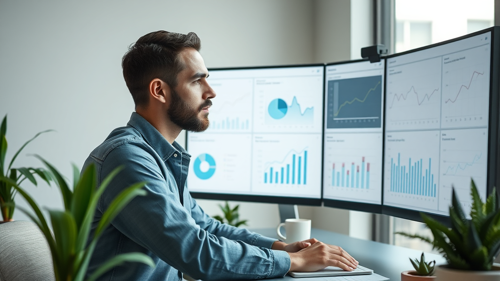 digital analyst measuring content marketing ROI