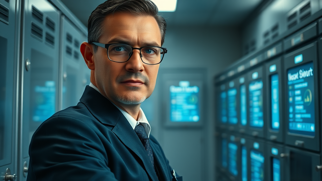 compliance officer overseeing secure marketing database to ensure GDPR and data privacy in marketing