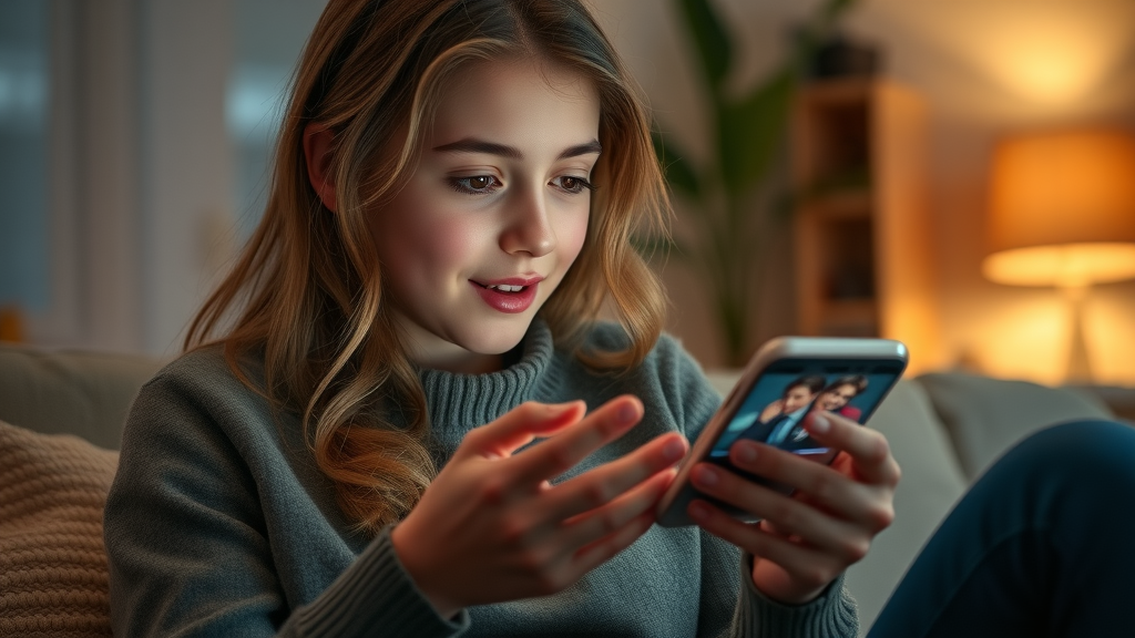 brand storytelling emotional response, engaged young consumer, reacting to digital brand story content at home