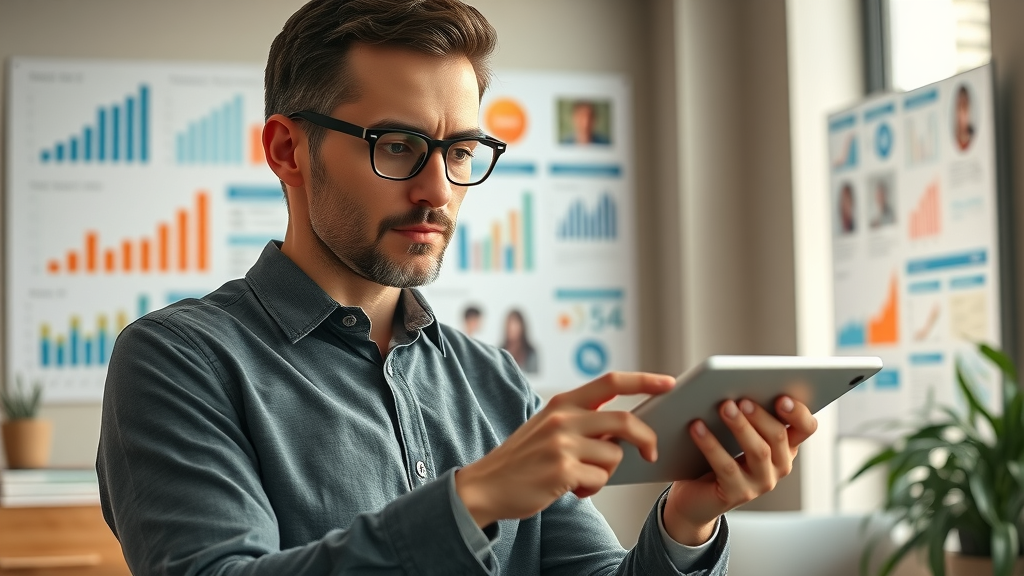 marketing professional developing buyer personas to refine content marketing strategy