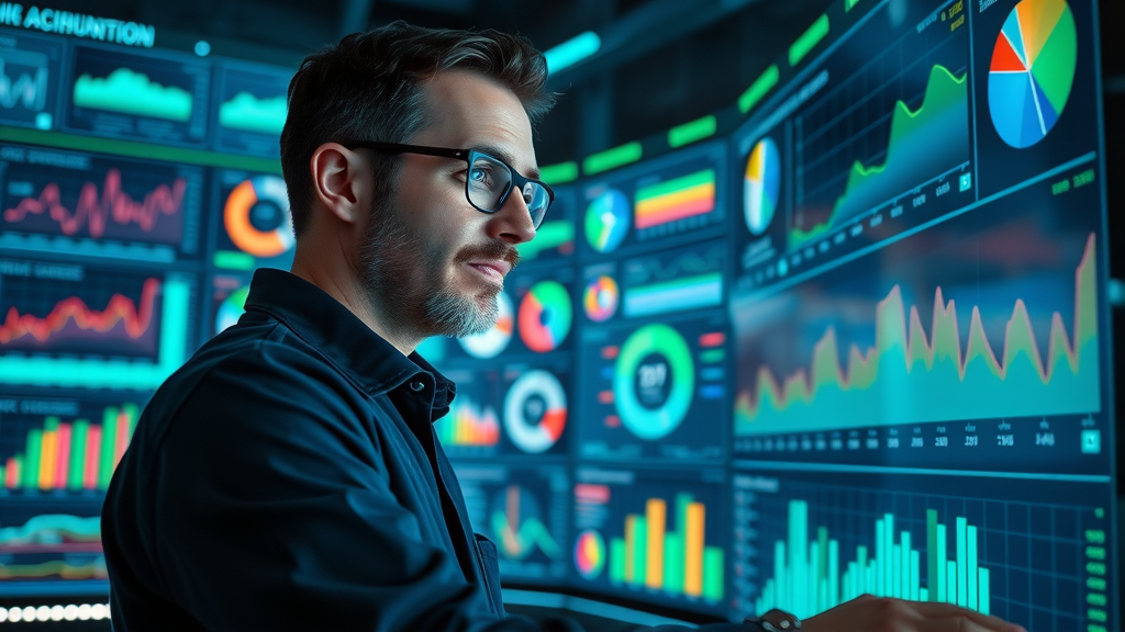 analytics specialist monitoring social media marketing KPIs and results for optimization