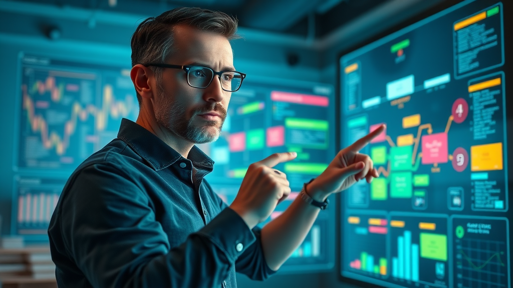 ad strategist using audience targeting to optimize digital marketing campaign