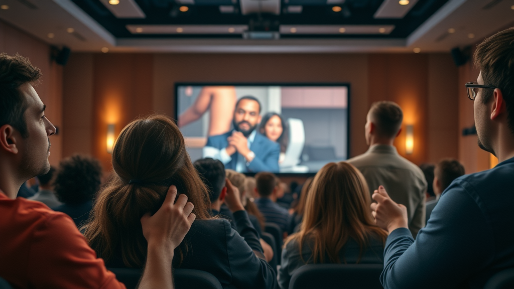 diverse engaged audience emotional connection brand story video storytelling video