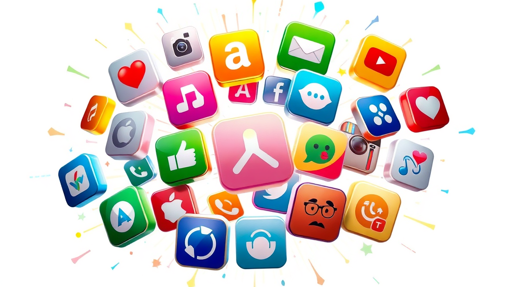 collection of top content distribution channel app icons — Facebook, LinkedIn, Twitter, TikTok