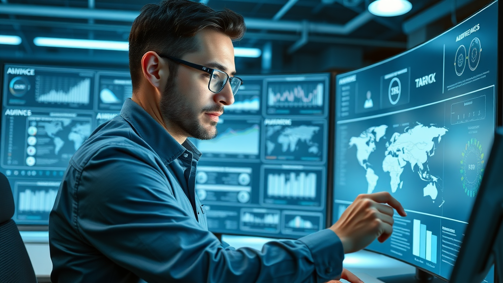 Marketer precisely adjusting social media audience targeting options in an advanced dashboard; focused illustration of media ad performance improvements using data-driven targeting on digital media platforms