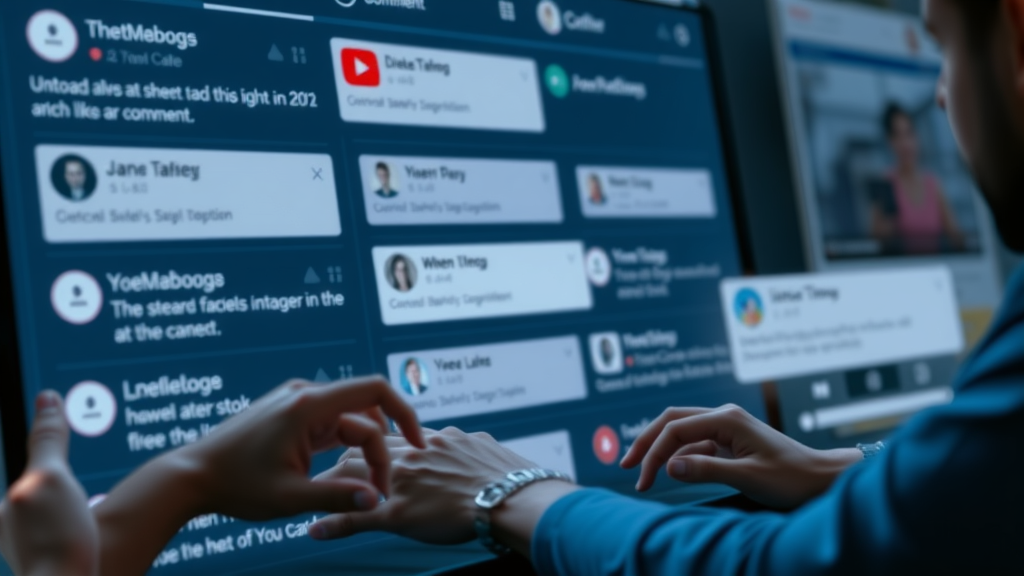 YouTube algorithm - active YouTube comment section with engagement, likes, and notifications improving algorithm signals