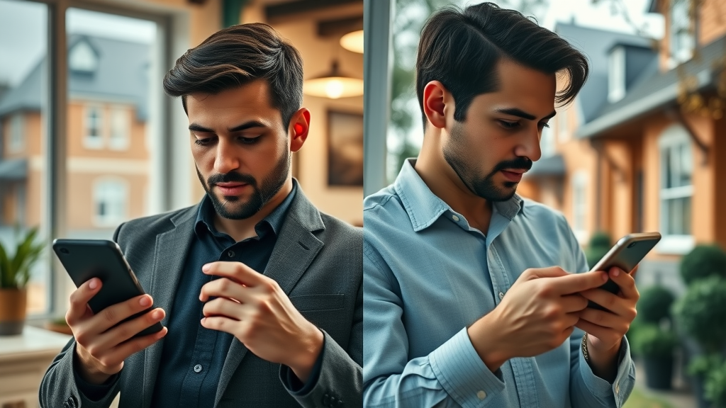 Real estate agent posting property videos on TikTok vs Instagram Reels, comparing social media platforms