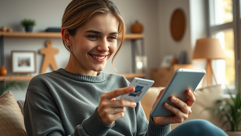 Shopping algorithms user exploring personalized product recommendations in modern home, digital shopping lists, illuminated product cards