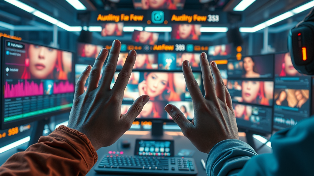 Creators editing Instagram Reels using trending audio, hashtags, and captions as part of their content optimization strategy