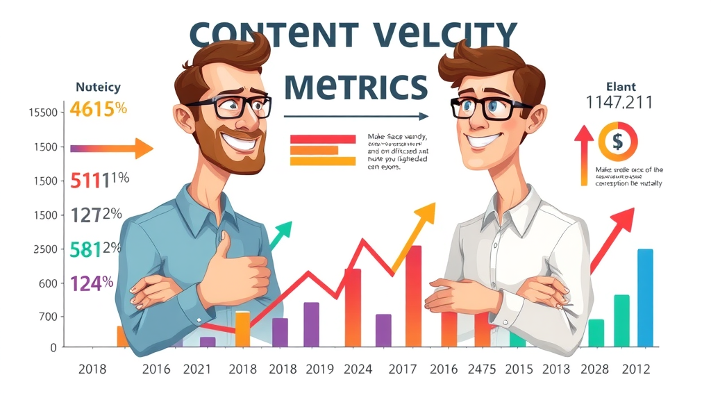 Infographic showing content velocity metrics across industries
