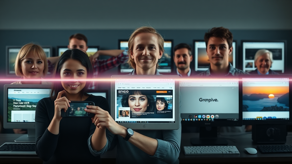 homepage image slider: web design evolution, timeline from old CRT monitors to modern hero sliders and hero images