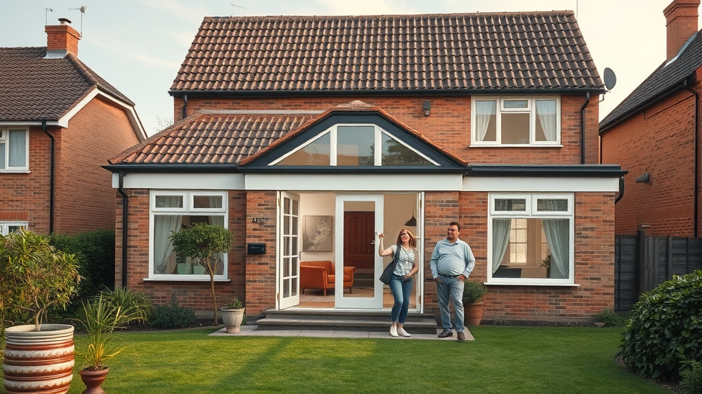 Flawlessly matched home extension adds space and value to family home construction.