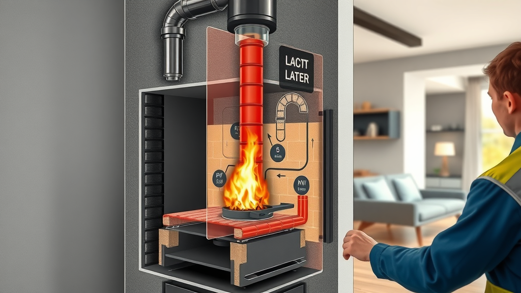 Safe and professional multi fuel stove installation technical process