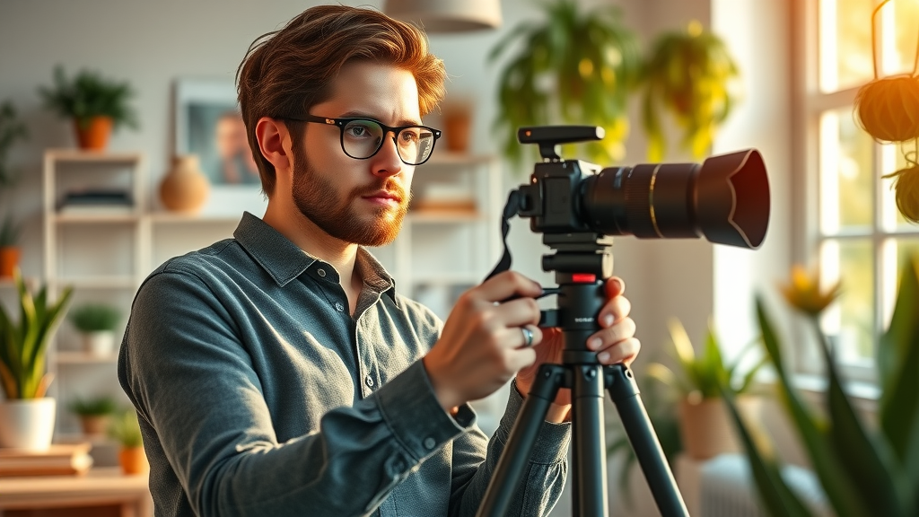 Small business owner setting up high-converting Instagram Reel for Home Services