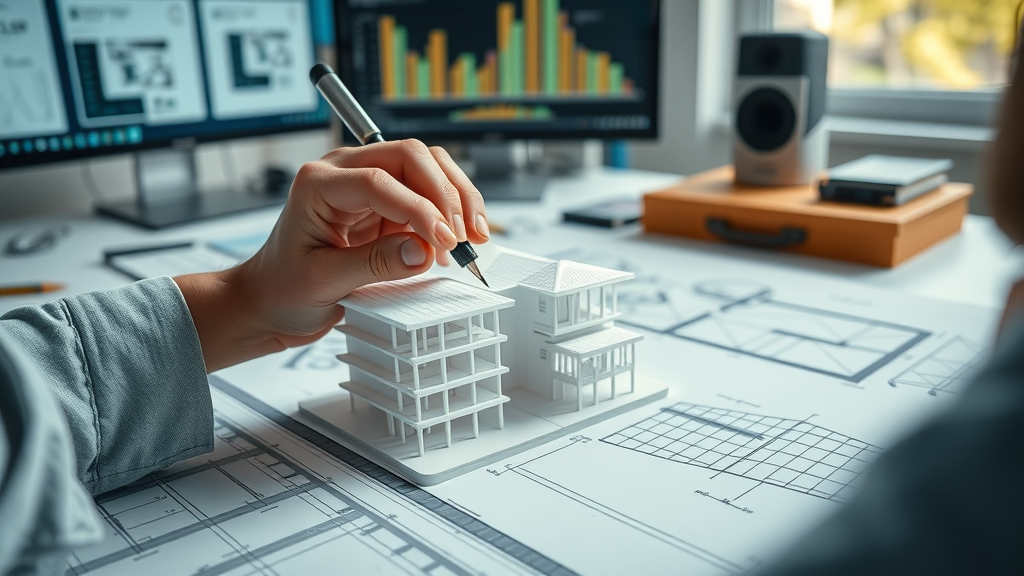 Detailed structural engineering services shown in hands-on model analysis