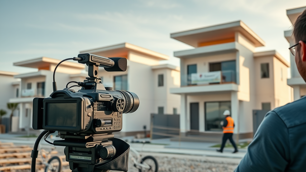 Video marketing showcases estate development project progress and quality
