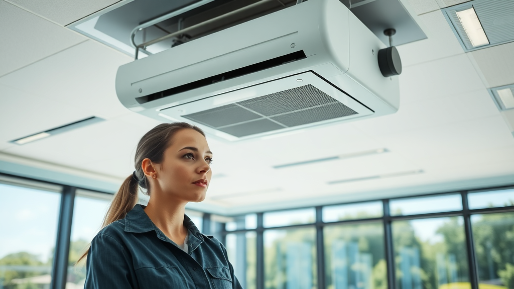 Office air conditioning maintenance ensures efficient cooling and comfort
